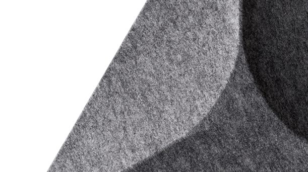 WS Material OFF Detailansicht des Materiales in anthracit von OFFECCT Soundwave