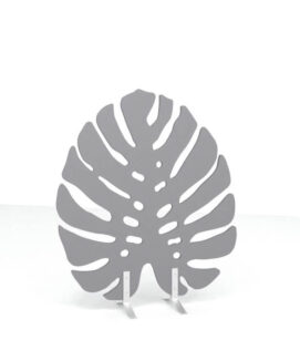 WSSound Perfo Monstera 1 Small Nat Grau Meliert WS Sound Stellwand mit Perfo Monstera 1 small als Designoption