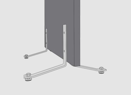WSSound Stellfuß Hvstbjpg Montage Detailansicht WS® Sound Stellfüße höhenverstellbar